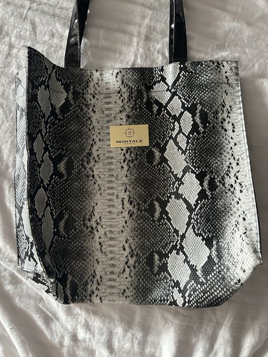 Сумка шопер з принтом зміїної шкіри