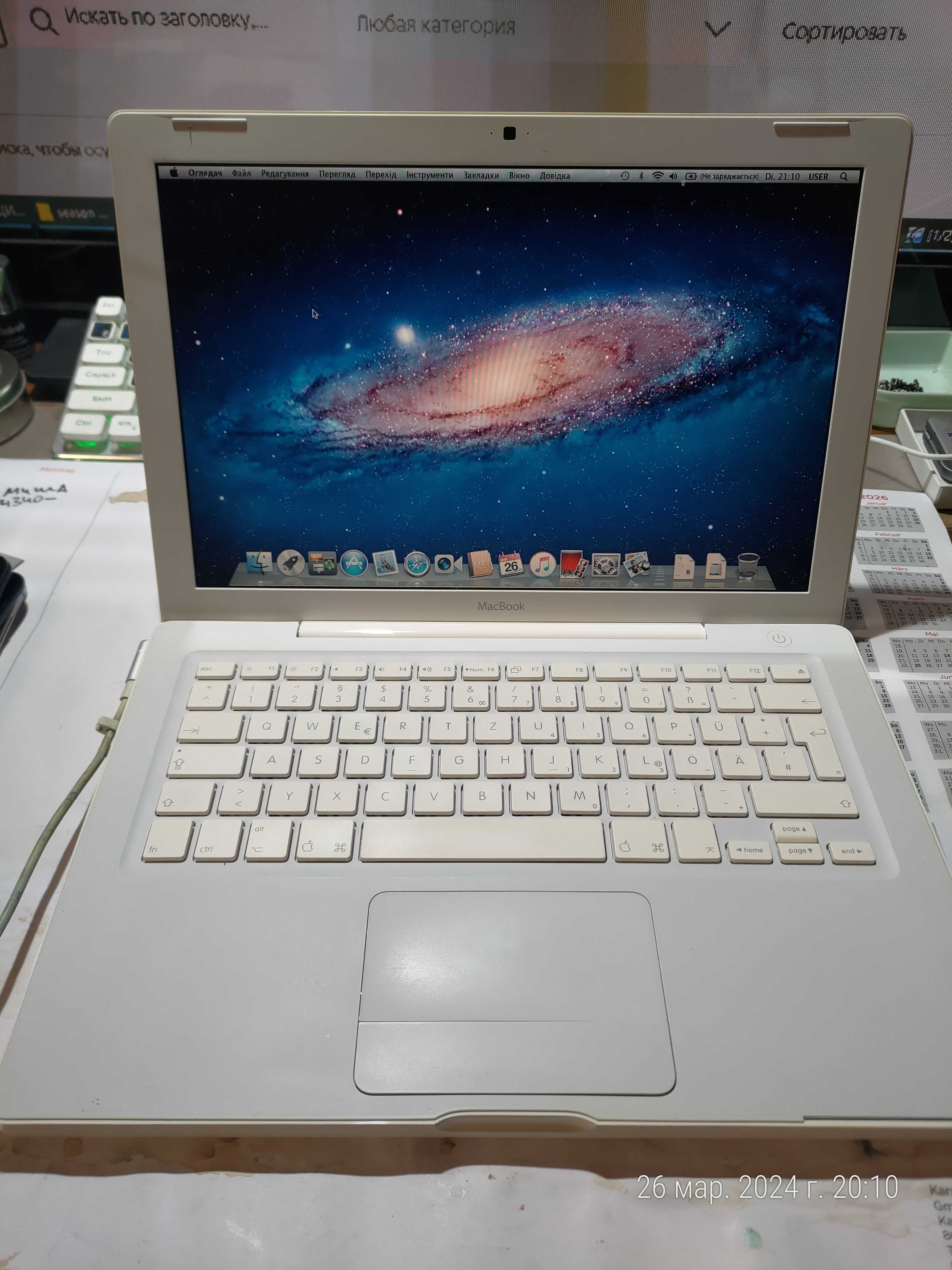 Apple Macbook 2007 A1181 Intel 2.0ghz\3гб\500гб\-практично даром