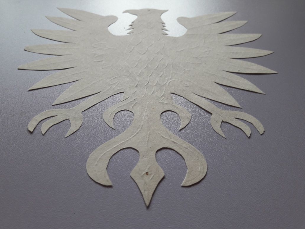 Orzełek Orzeł Biały stara wycinanka