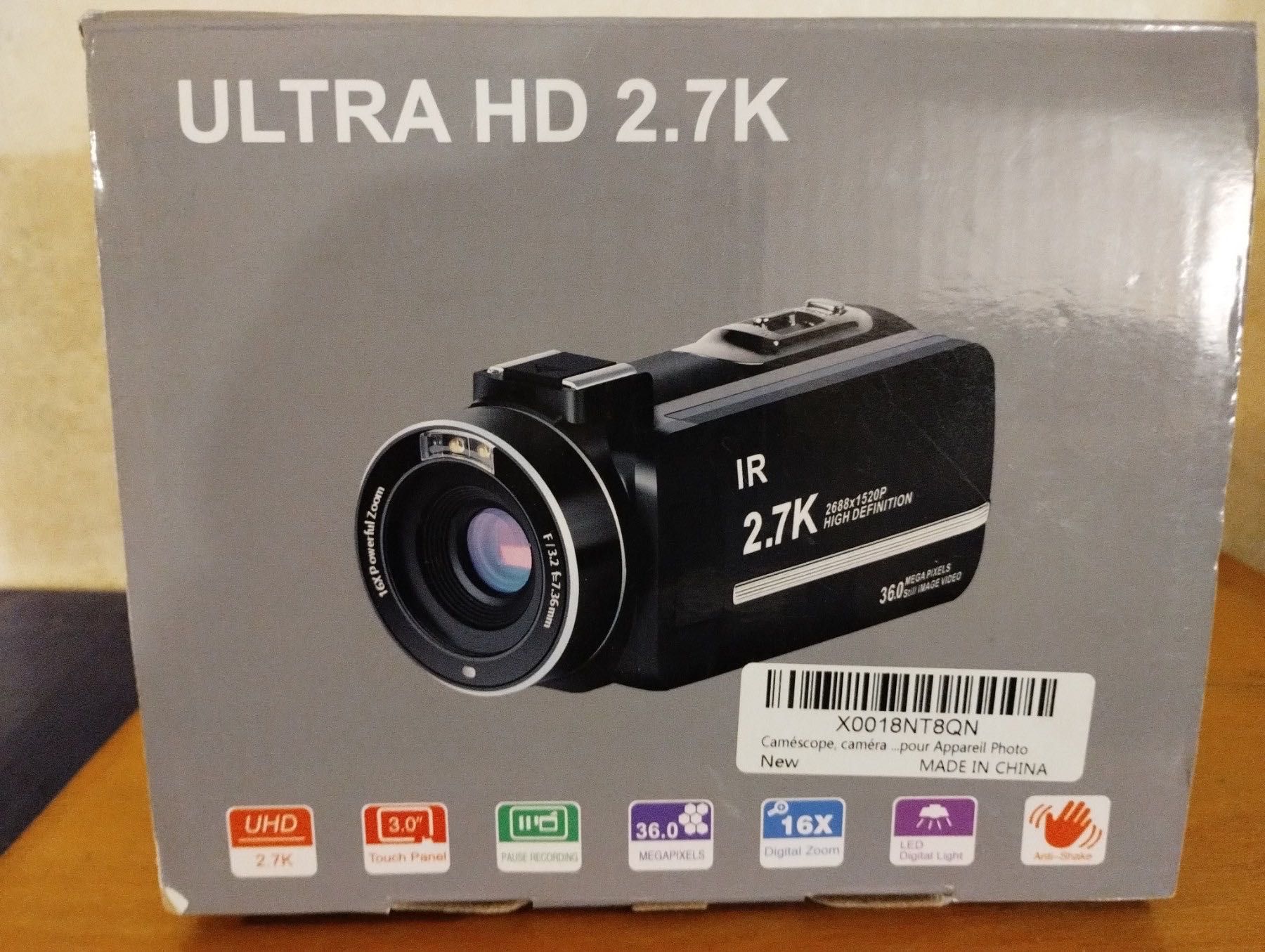 Новая видеокамера ULTRA HD 2.7K