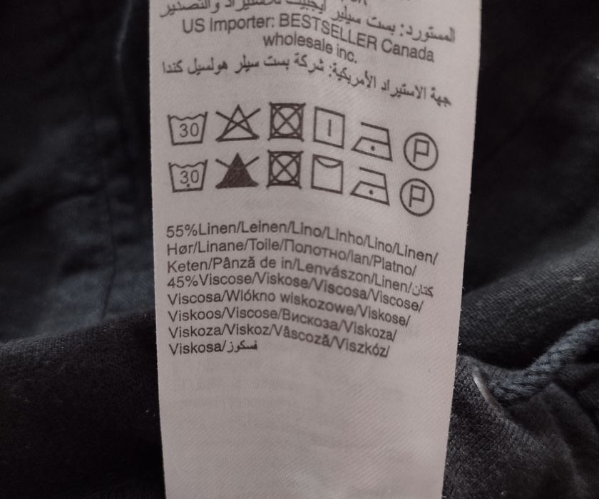 Rybaczki lniane Vero Moda damskie roz. S