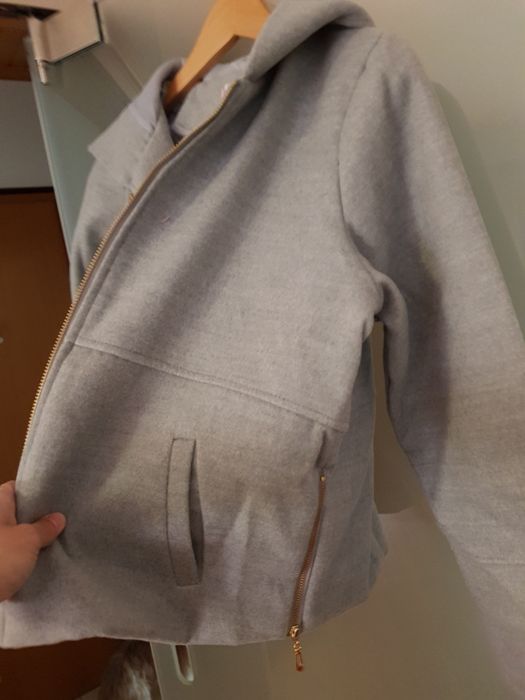 Casaco fazenda cinzento