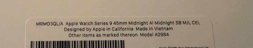 Apple Watch Series 9 45 mm GPS + Cellular