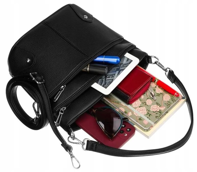 torebka damska z odpinanym paskiem i uchwytem - flora&co