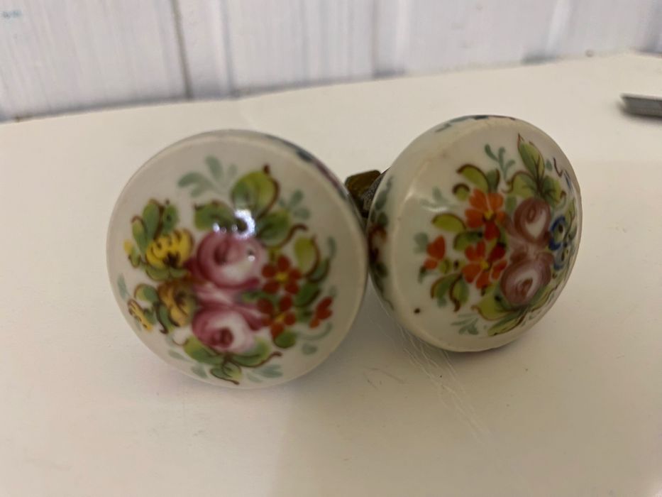 Puxadores antigo porcelana francesa