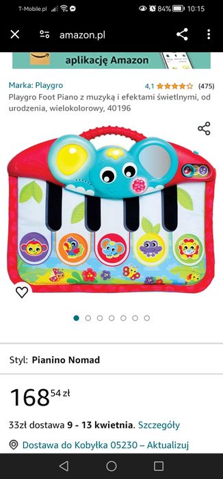 Playgo pianinko mata foot