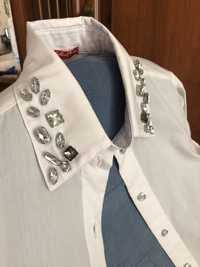 Блуза біла святкова, 158 см