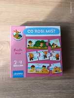 Puzzle edukacyjne 2+ co robi miś puzzle trio