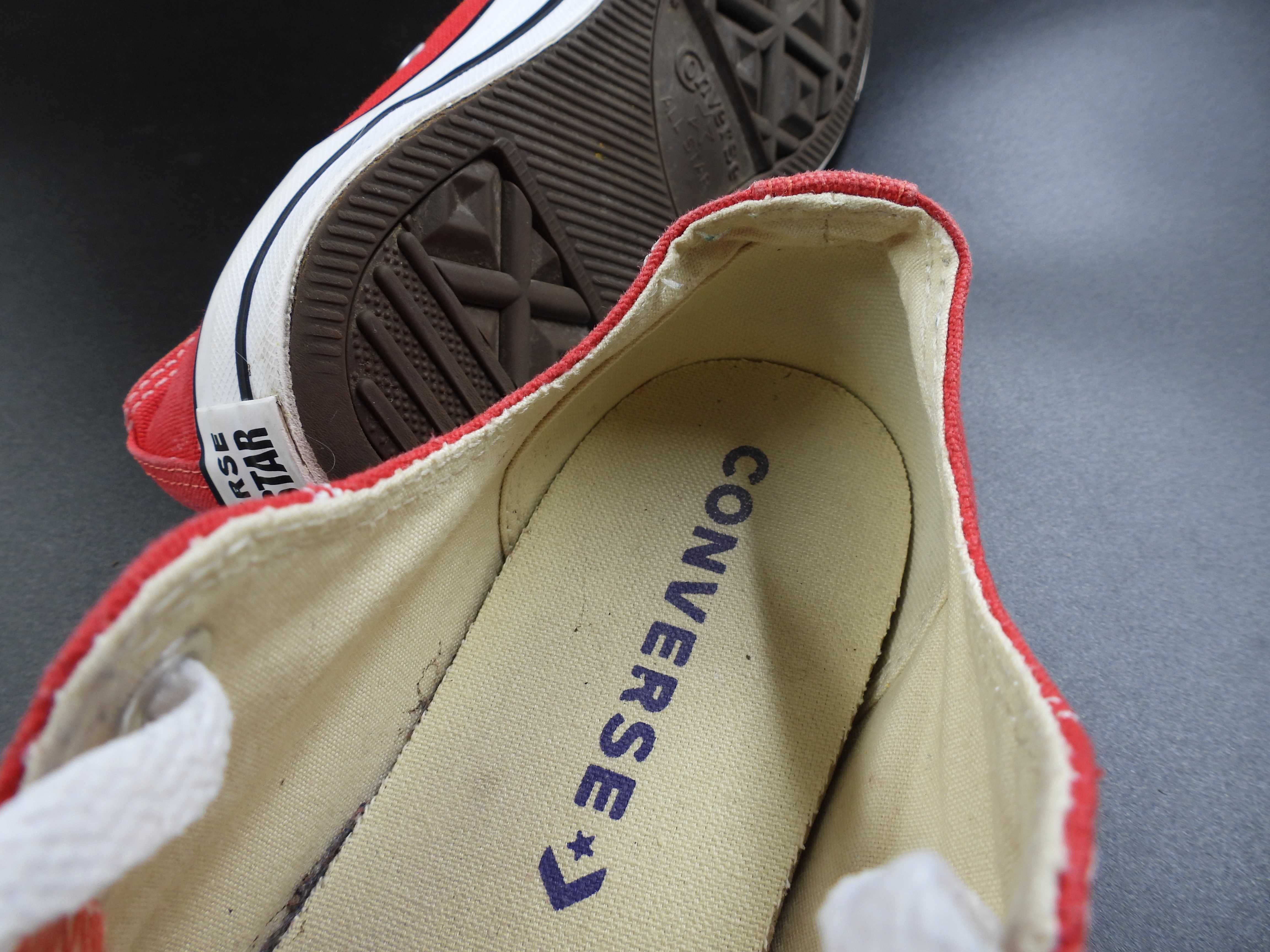 Converse czerwone krótkie trampki 39.5