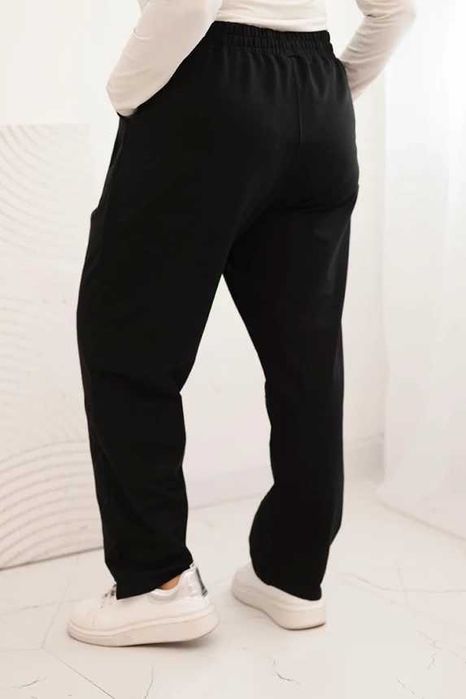 Bawełniane spodnie dresowe Plus Size cekinowe szprosy 4XL-9XL