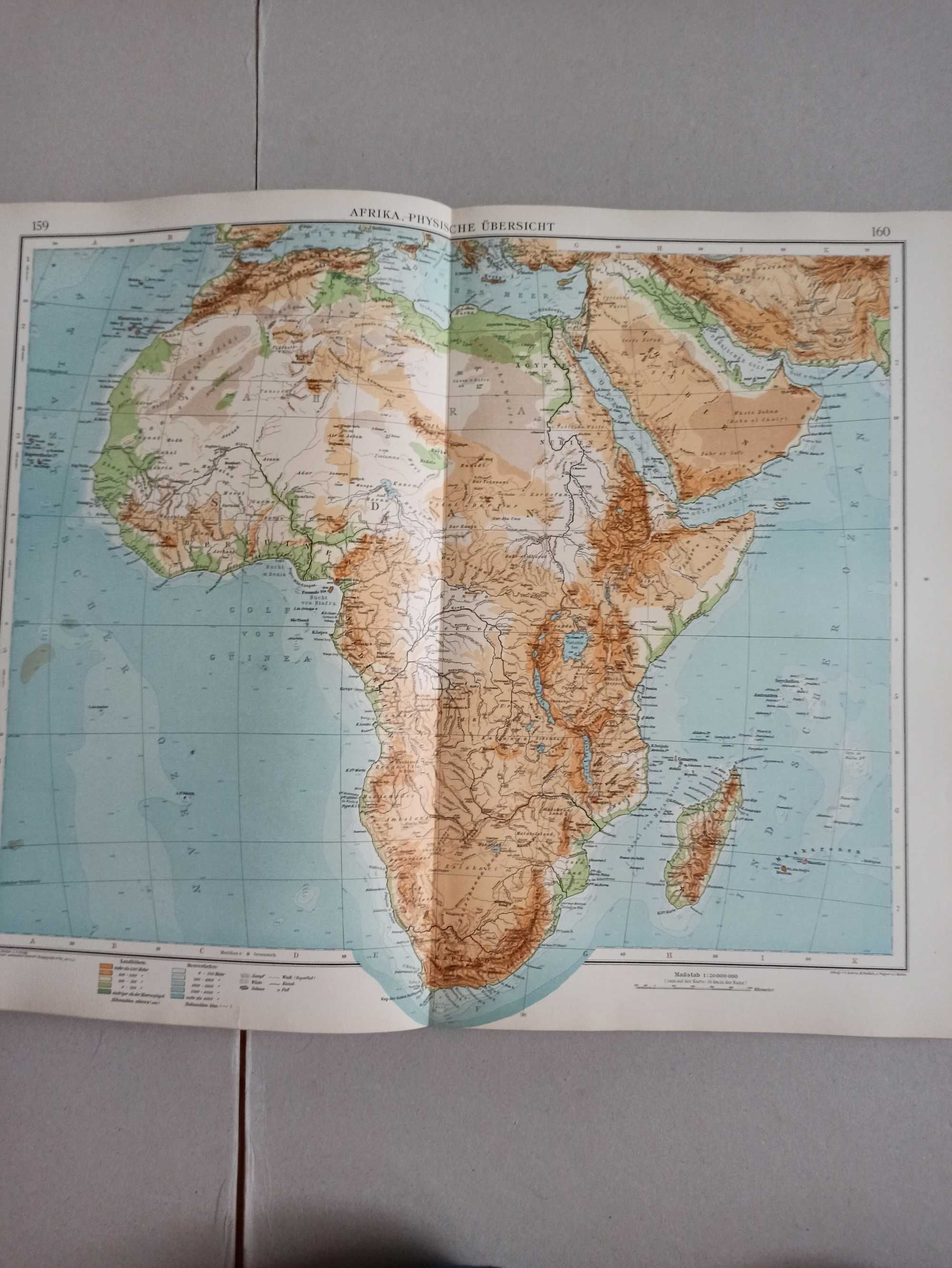 Atlas Andrees Handatlas 1907r  wydanie piąte unikat