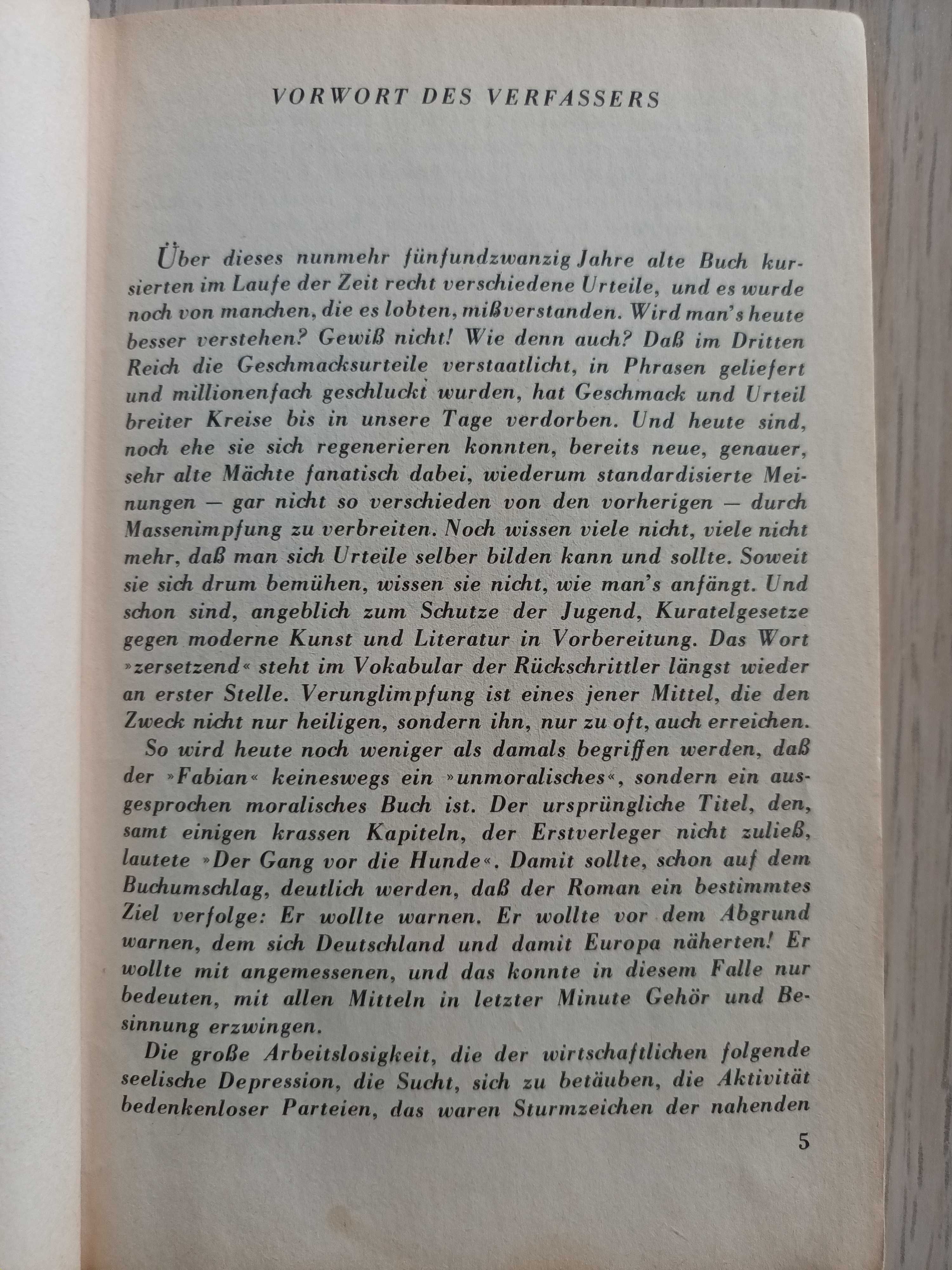Fabian - Erich Kästner (w j. niem). Fabian Historia pewnego moralisty