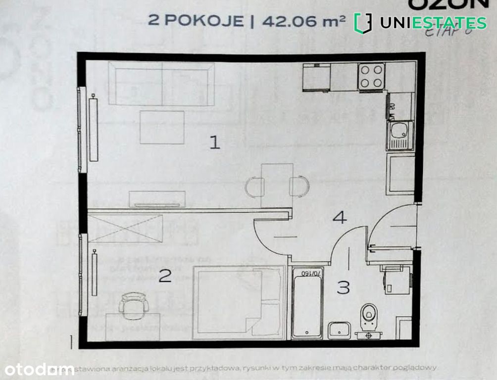 Nowe •2 pok •42 m²• os. Ozon •Dla Ciebie
