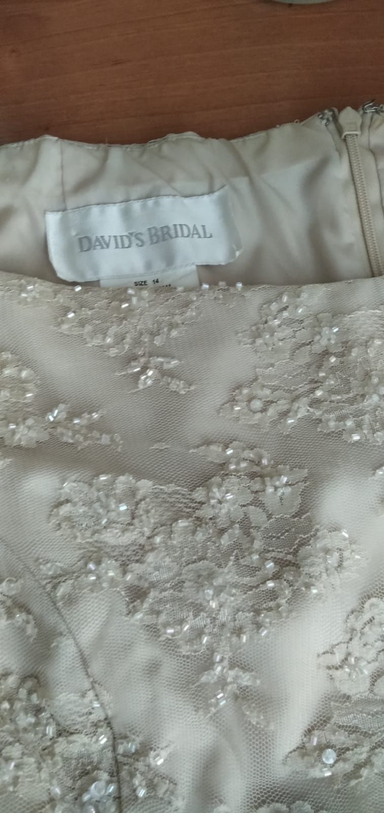 Sukienka ecru David's Bridal XL 14