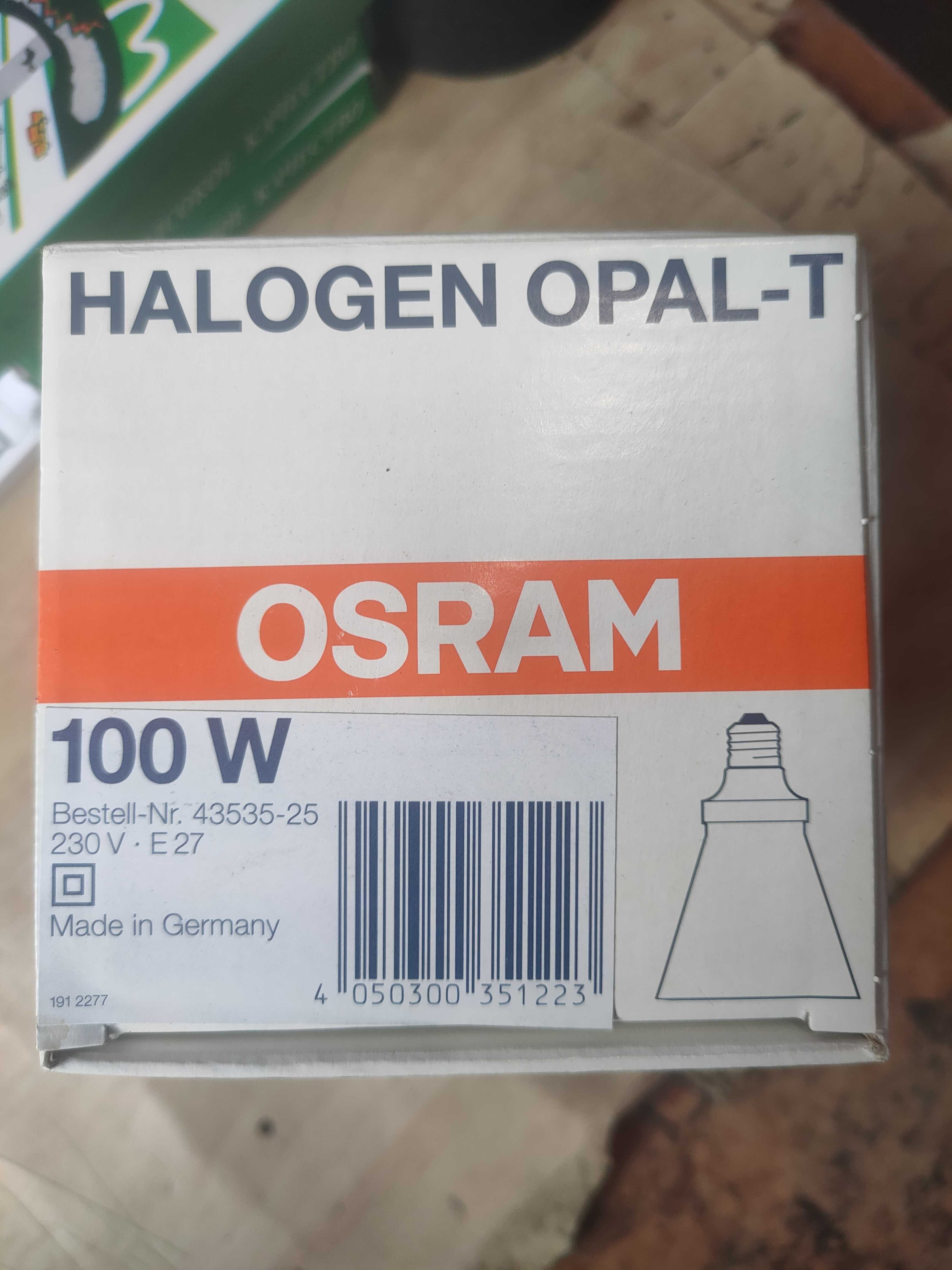 Лампа Osram Halogen opal-t 75W i 100W 230V E27 Halolux uv-stop