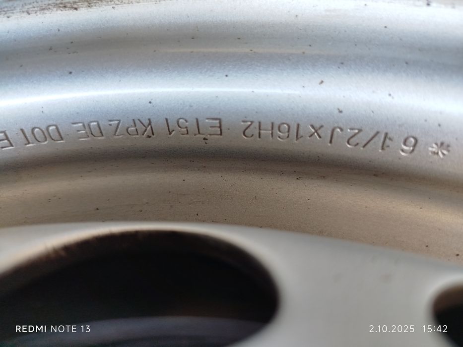 Koła Stalowe Vw T5,T6 6,5Jx16 (5x112,ET51)+Opony Continental215/65/16C