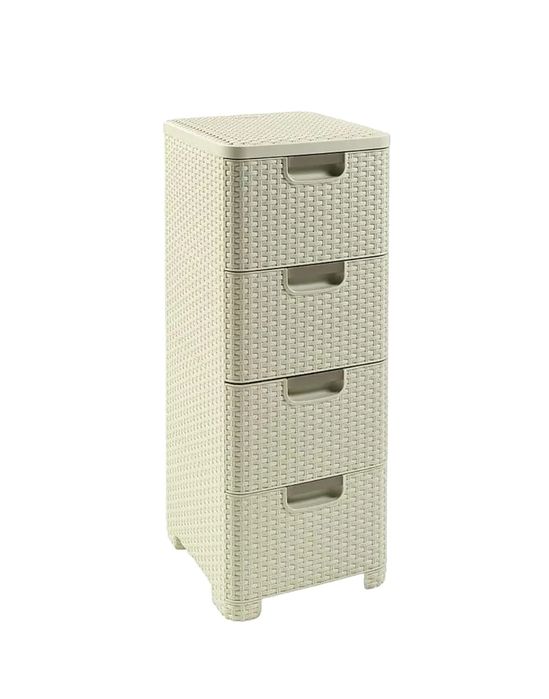 Regał Curver z 4 szufladami Style 4x14L