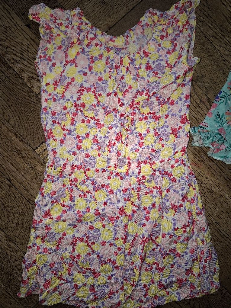 Zestaw letni dla dziewczynki 98/104 sukienka bluzka na lato