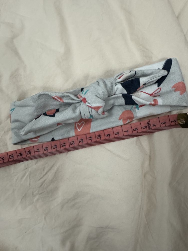2 opaski na głowę z kokardą handmade