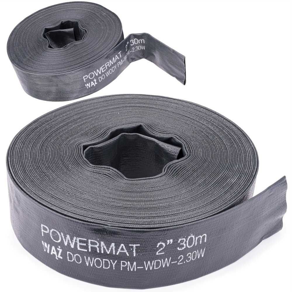 Wąż do wody gumowy pompy strażacki 52mm 2" cale 20 metrów
