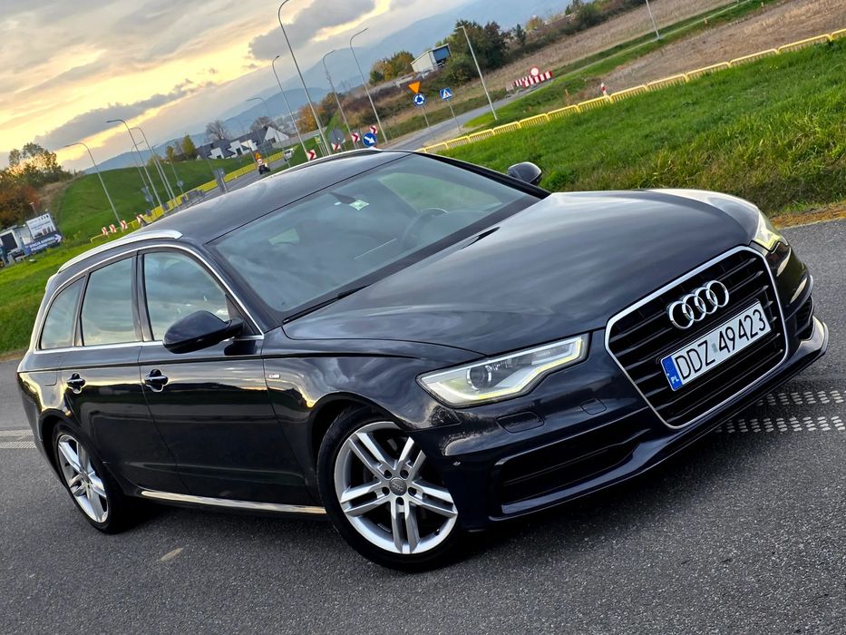 Audi A6 Avant 2.0T Fabryczny S-Line Bixenony Led Skóry Komforty Masaże Navi BOSE FUL