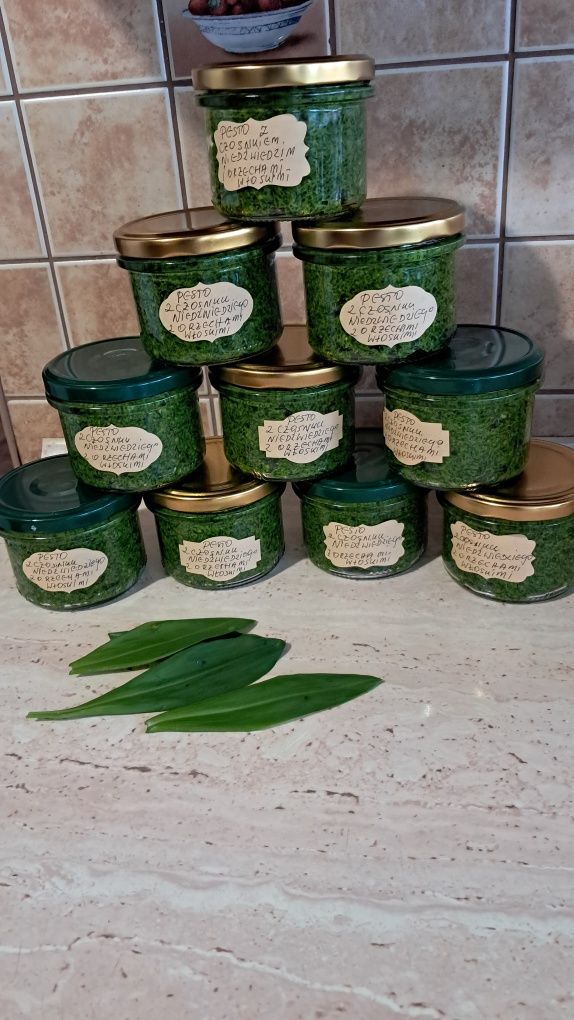 Pesto z czosnku niedźwiedziego