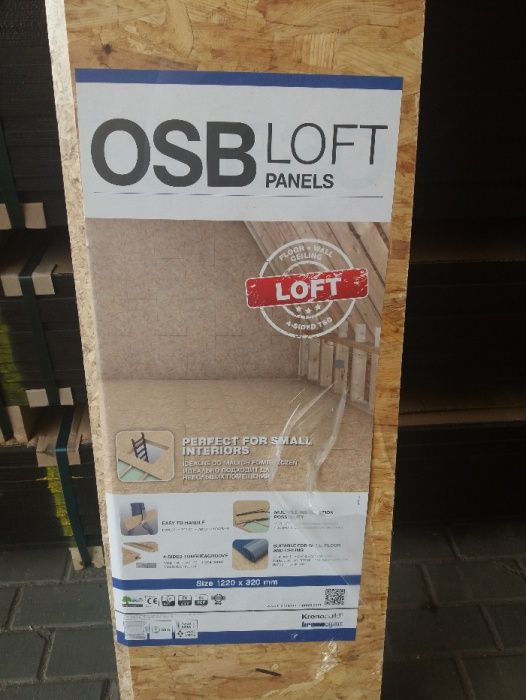 OSB loft gr. 22 mm z frezem, 1220mmx320mm panele NOWA CENA!