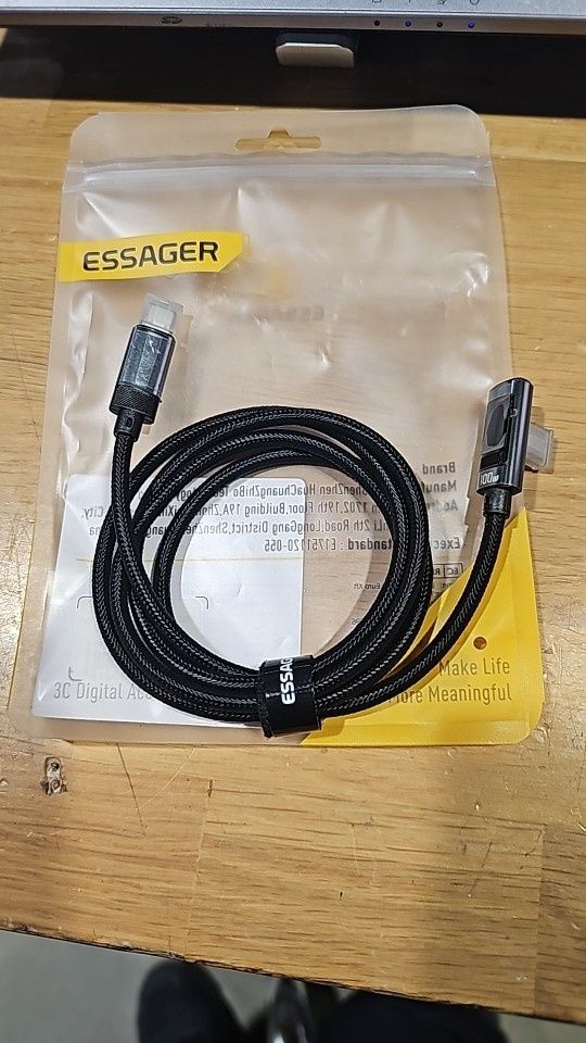 Кабель для швидкого заряджання USB С до типу С