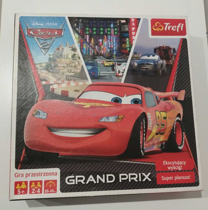 CARS 2. Grand Prix. Gra planszowa Trefl. Stan bdb.