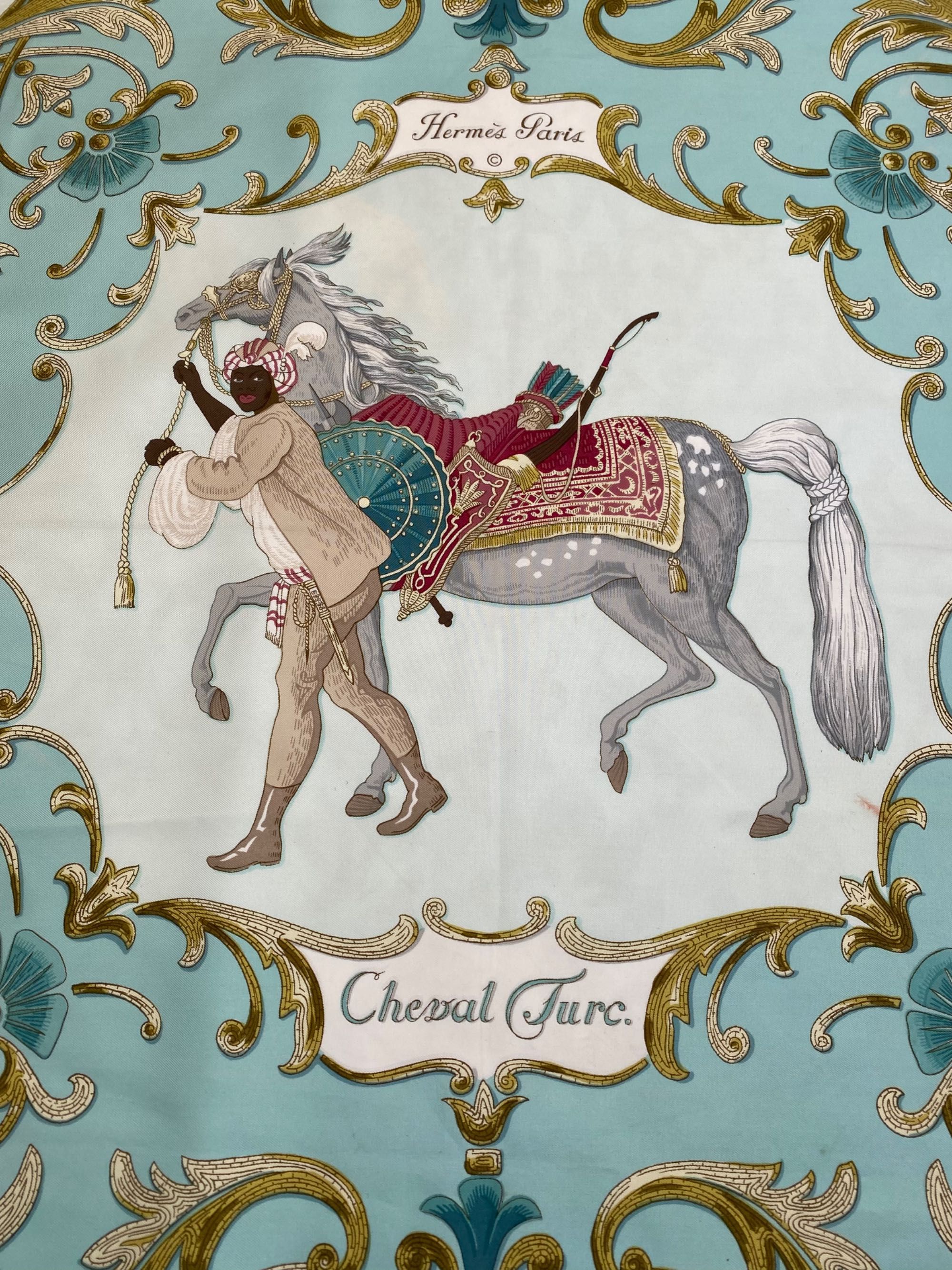 Платок HERMES PARIS CHEVAL TURC, Франция, оригинал, роуль