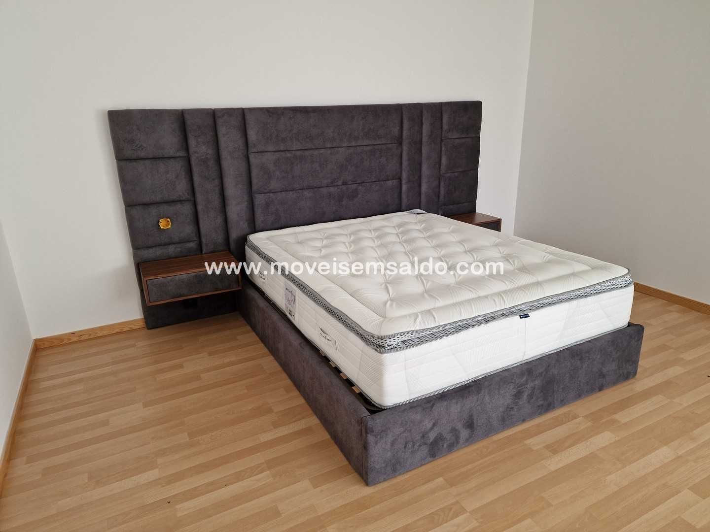 Cama de Casal Estofada - Ref.ª 2204 - Todas as Cores e Medidas