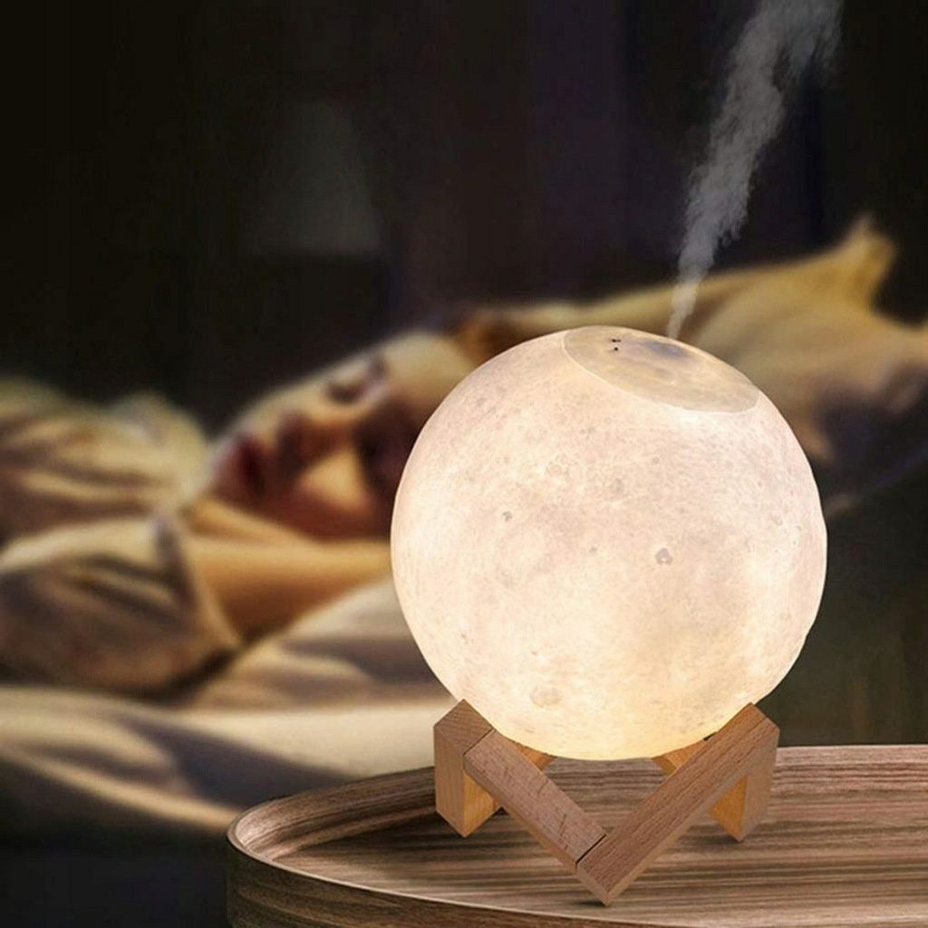 Nawilżacz ultradźwiękowy lampka nocna w kształcie księżyca