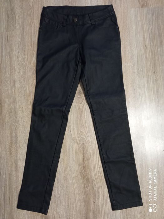 Spodnie skórzane damskie-34