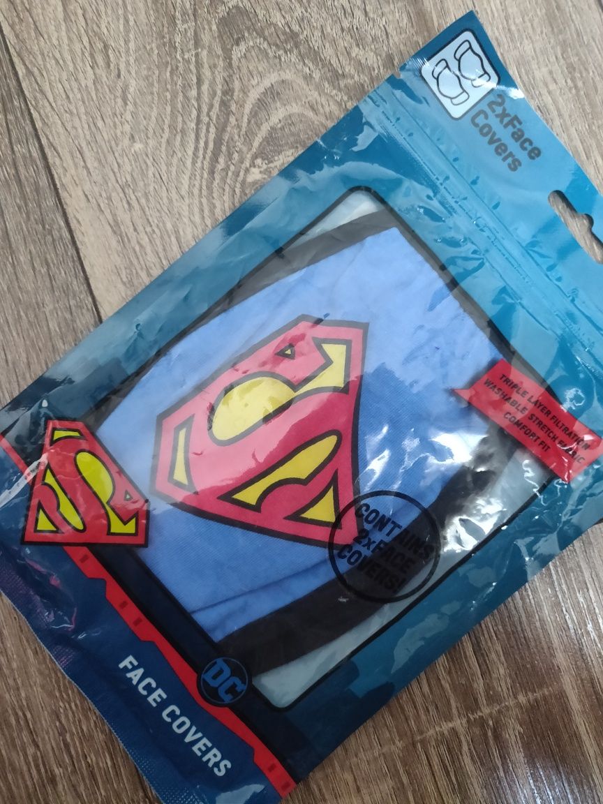 Защитные тканевые маски для лица Superman