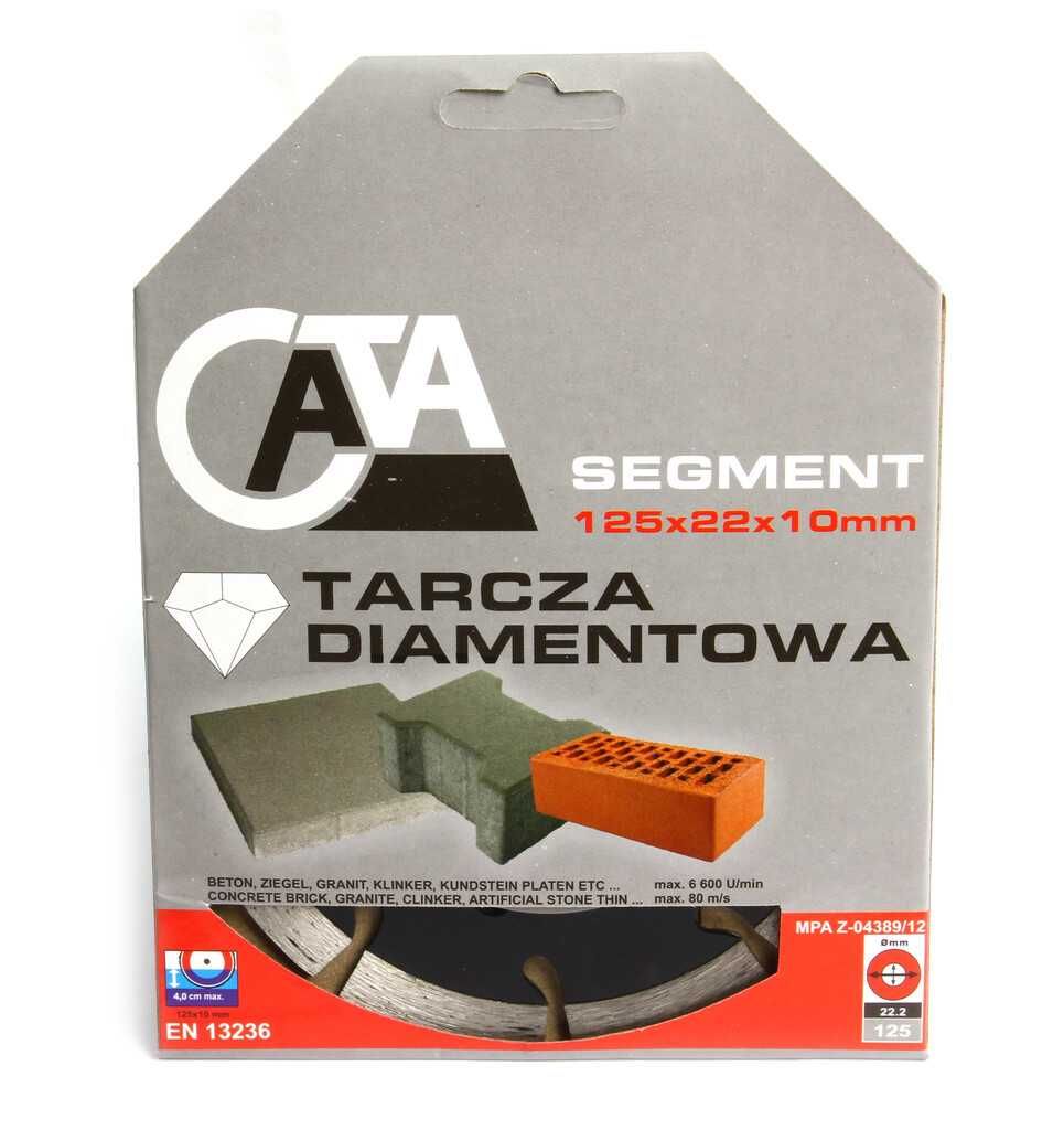 TARCZA DIAMENTOWA SEGMENT Betonu Kostki 125x22 mm Kostka Brukowa