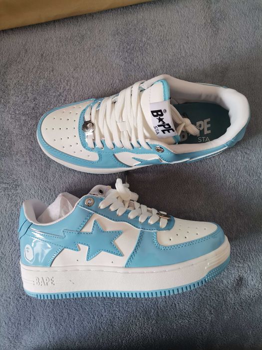 Bape sta low blue and white