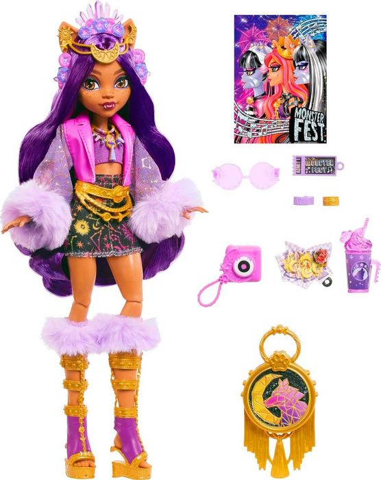 Нова Monster High Fest Clawdeen Wolf. Монстер Хай Фест Клодін Вульф