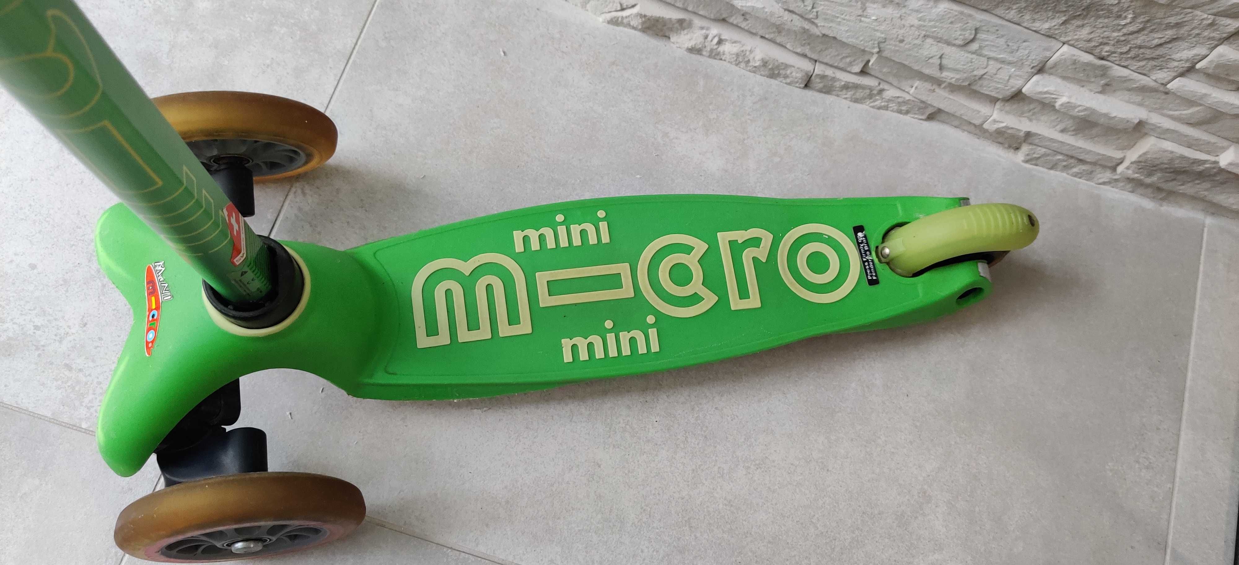 Hulajnoga trójkołowa Mini Micro Deluxe zielona od 2 do 6 roku