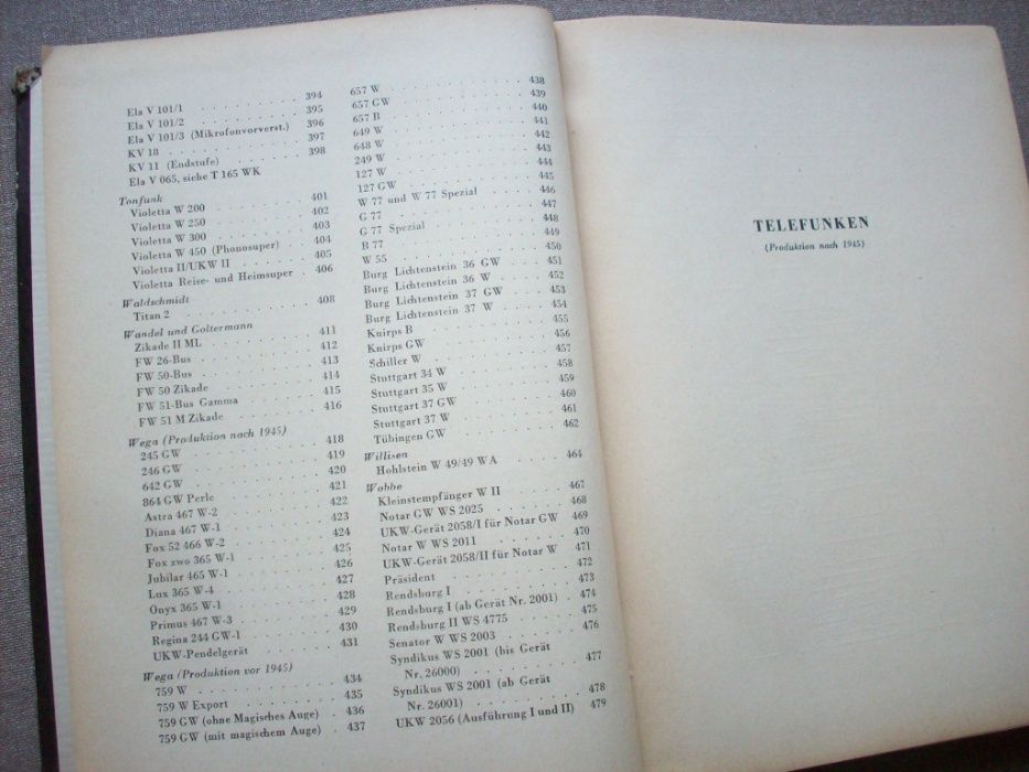 Empfanger-Schaltungen der Radio-Industrie Band IX, 1957, po niemiecku.