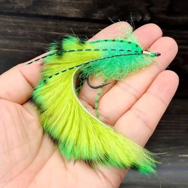 Przynęty- muchy szczupak, sandacz, okoń. 3 szt. komplet.