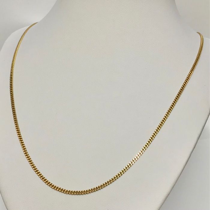 Złoty ŁAŃCUSZEK męski 18K 750 PANCERKA UnoAErre WŁOSKI 62cm