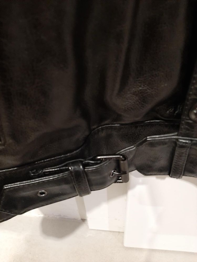 Kurtka skórzana Belstaff Gangster, czarna rozmiar 54