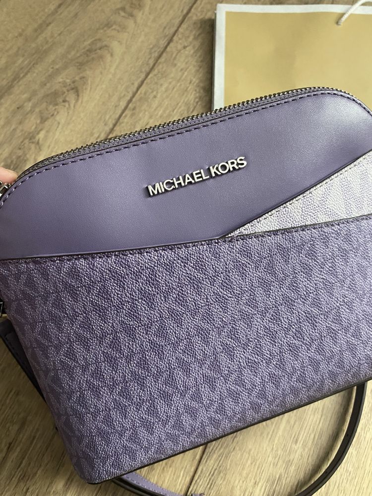 Torebka michael kors monogram lilia liliowa fioletowa crossbody