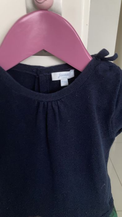 Vestido Jacadi azul marinho, 23 meses (88 cms)
