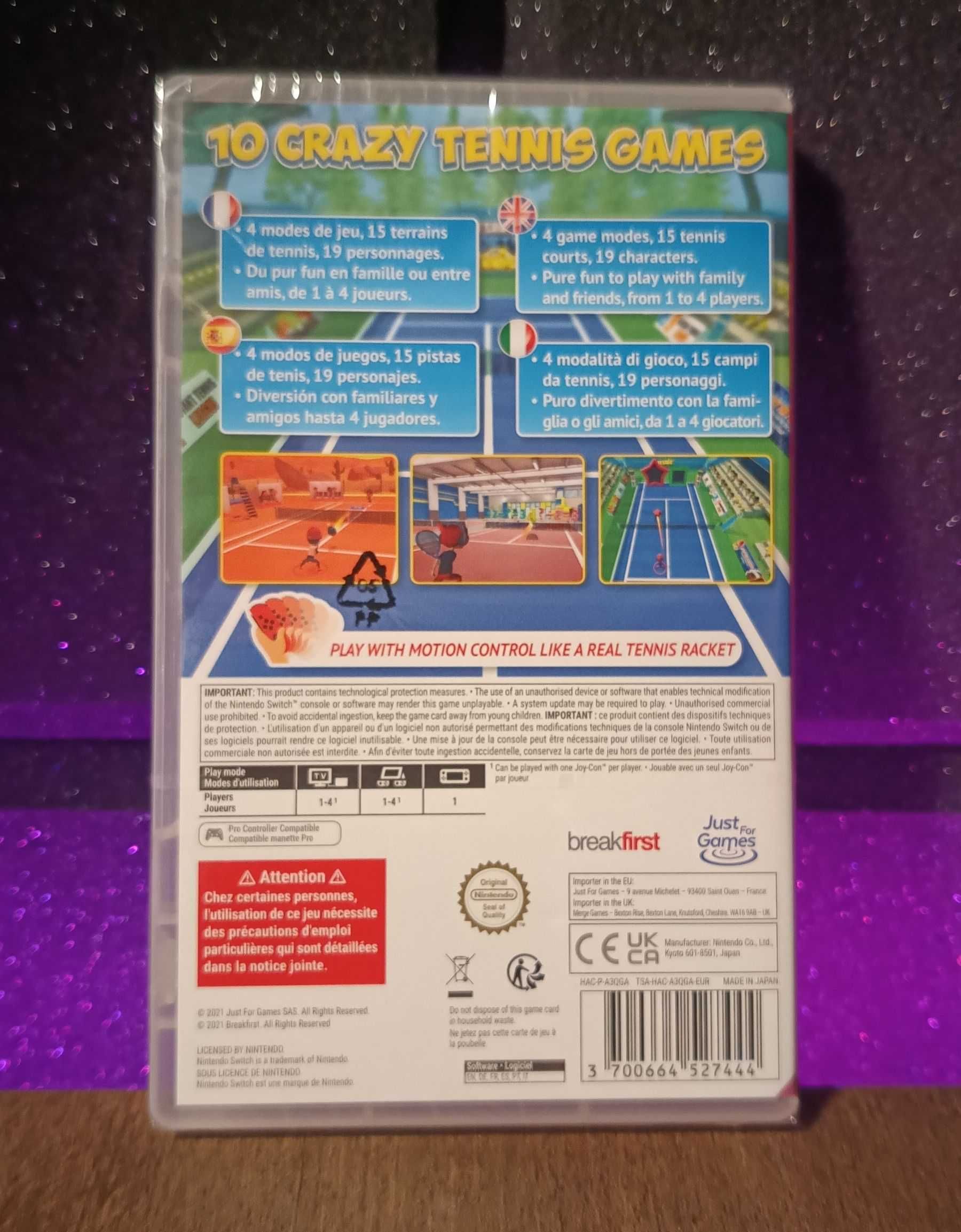 Instant Sports Tennis Nintendo Switch - kolekcja sportowa, tenis