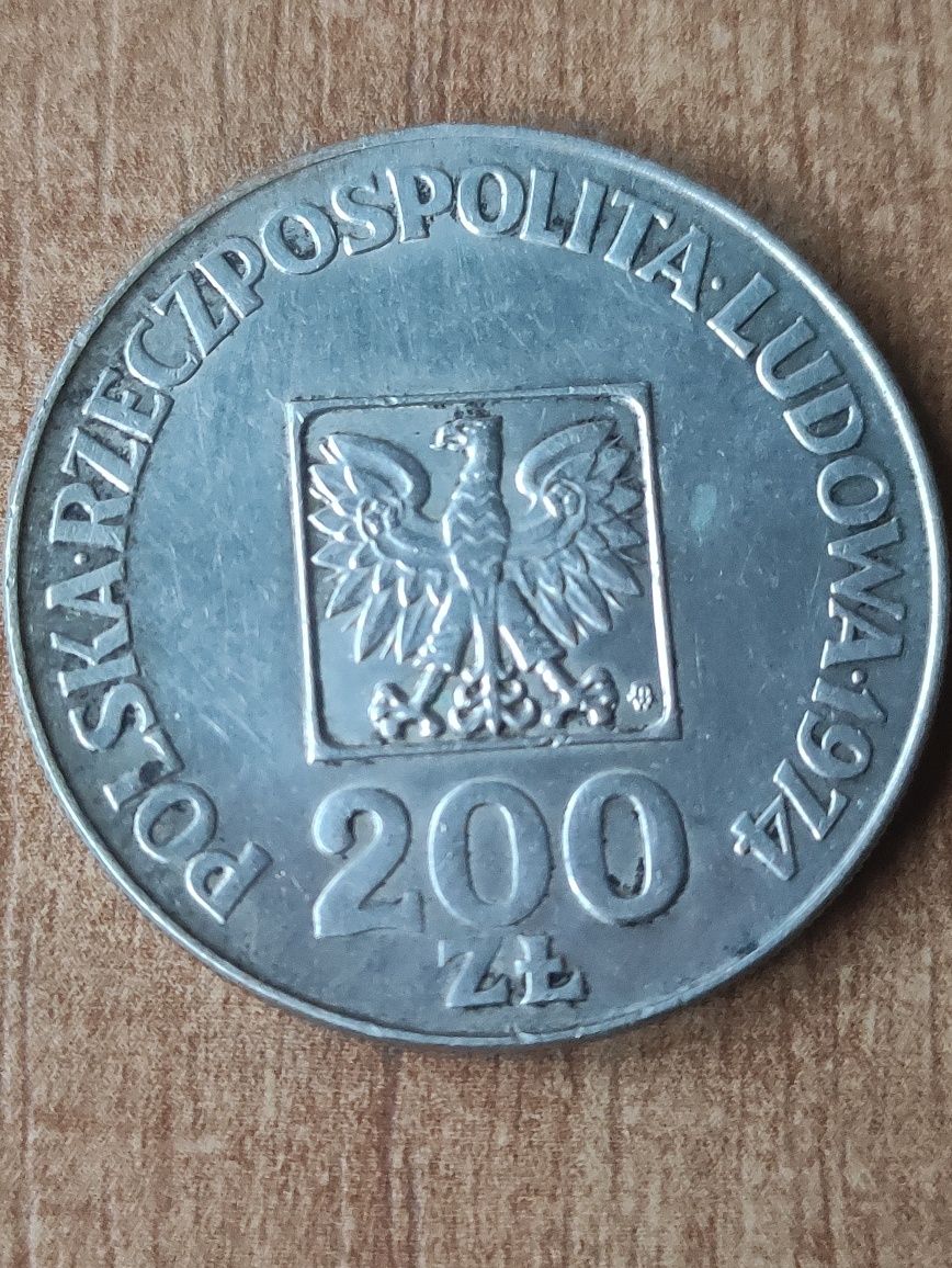 Srebrna moneta 200 złotych XXX lat PRL