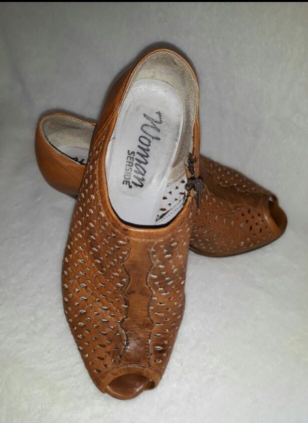 Женские кожаные туфли босоножки сапоги  Seaside 38 р.
