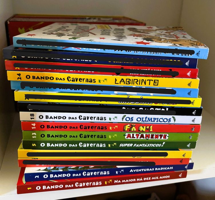 Livros infantis "O Bando das Cavernas"