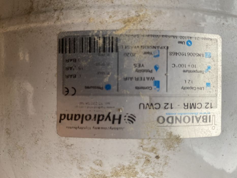 Naczynia przeponowe 25l i 12l