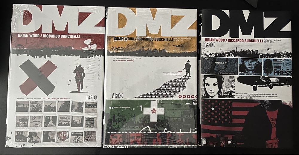 DMZ Część 1,2,3 Edycja Deluxe. Twarda Okładka.